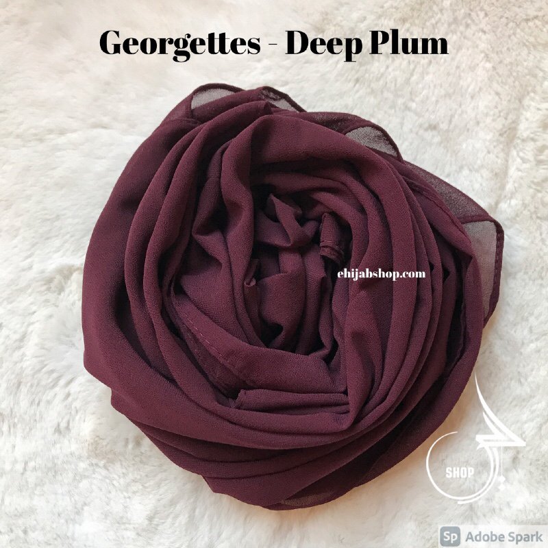 Deep Plum - Georgette