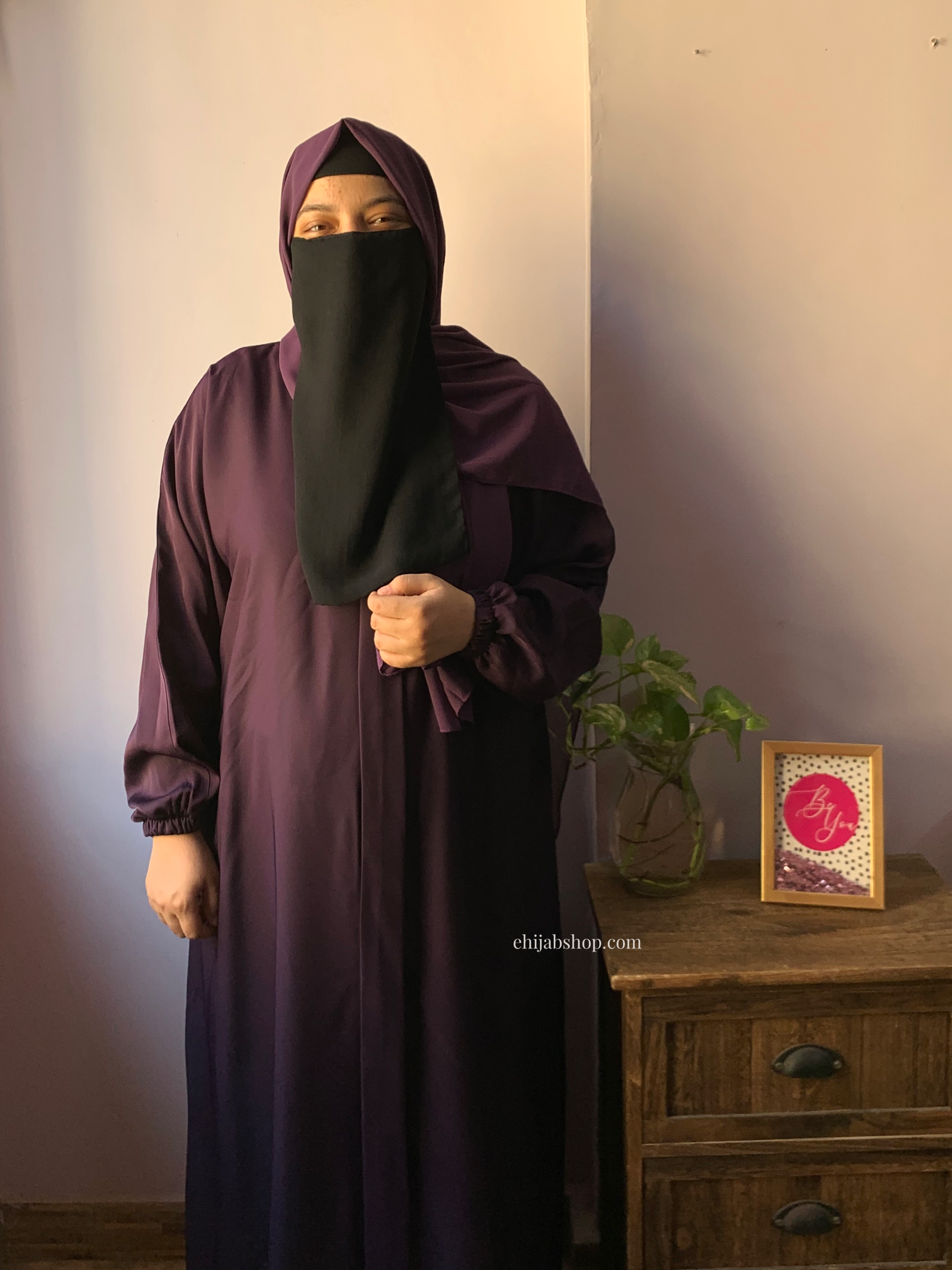 Namshi Abaya Series- Berry Bloom - Image 2